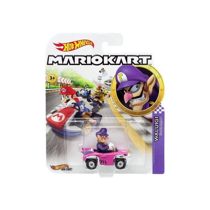 Hot Wheels - Super Mario autíčko Waluigi