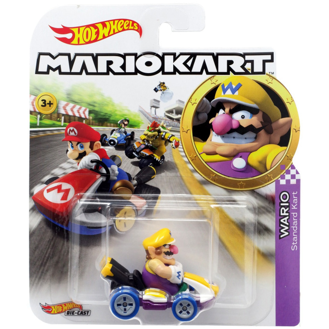 Hot Wheels - Super Mario autíčko Wario Standard Kart