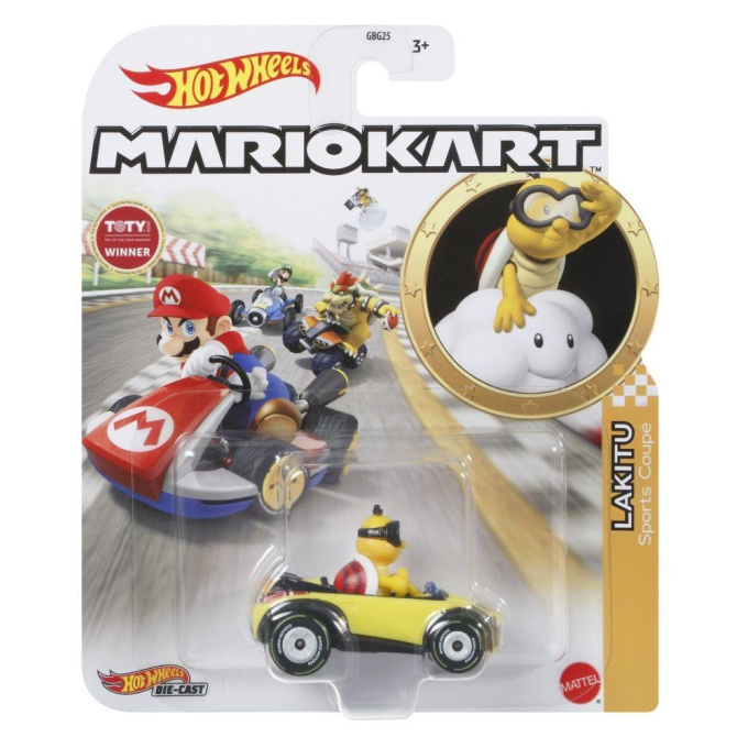 Hot Wheels - Super Mario autíčko Lakitu