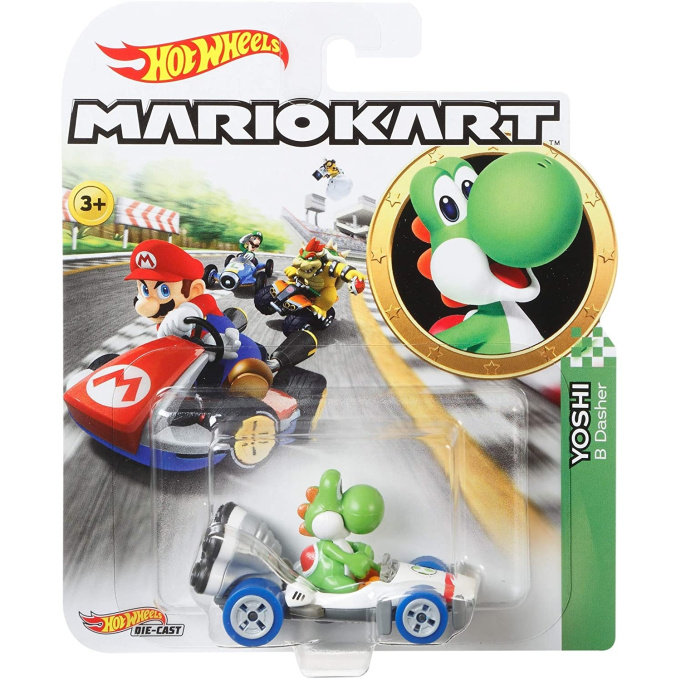 Hot Wheels - Super Mario autíčko Yoshi