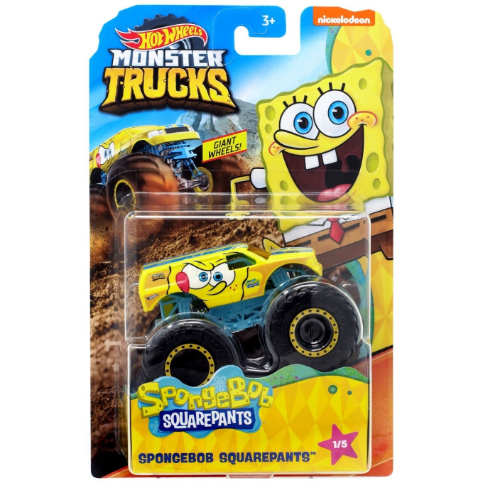 Hot Wheels – Monster Trucks Super Mario Spongebob Squarepants