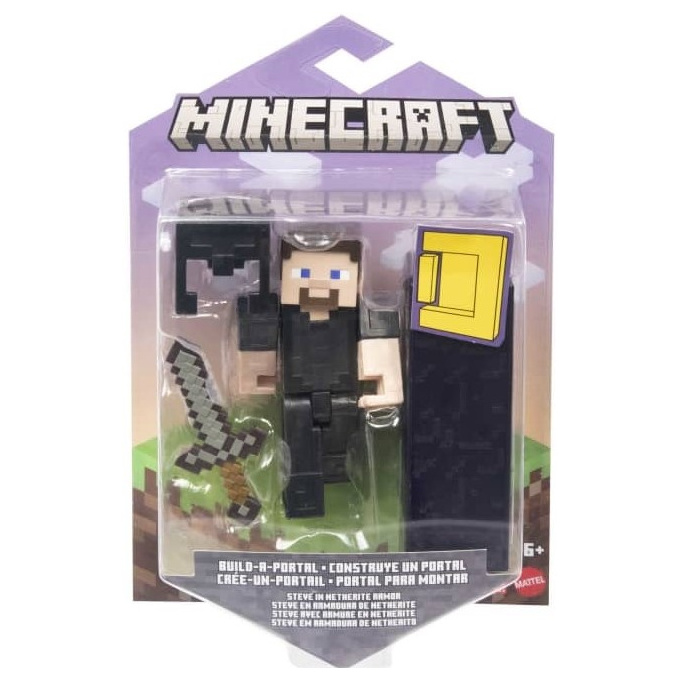 Minecraft - Figurka Steve In Netherite Armor