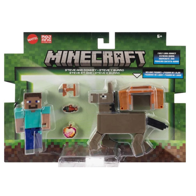Minecraft - Figurka s doplňky Steve And Donkey