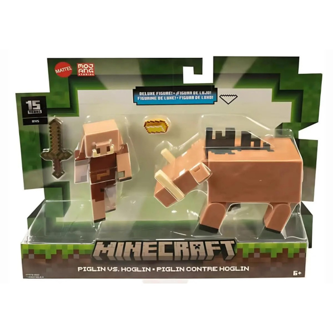 Minecraft - Figurka s doplňky Piglin Vs Hoglin