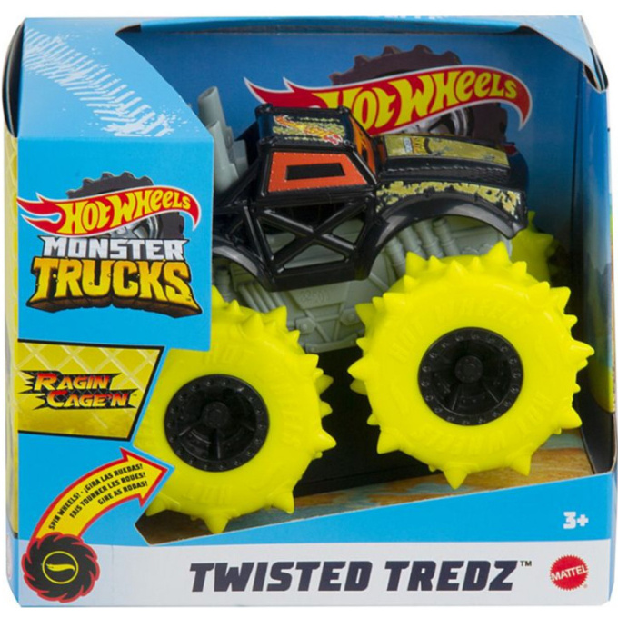 Hot Wheels Monster Trucks - Twisted Tredz Ragin Cage´n