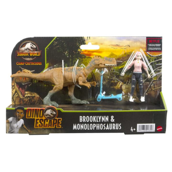 Jurassic World – Souprava figurek Brooklynn & Monolophosaurus