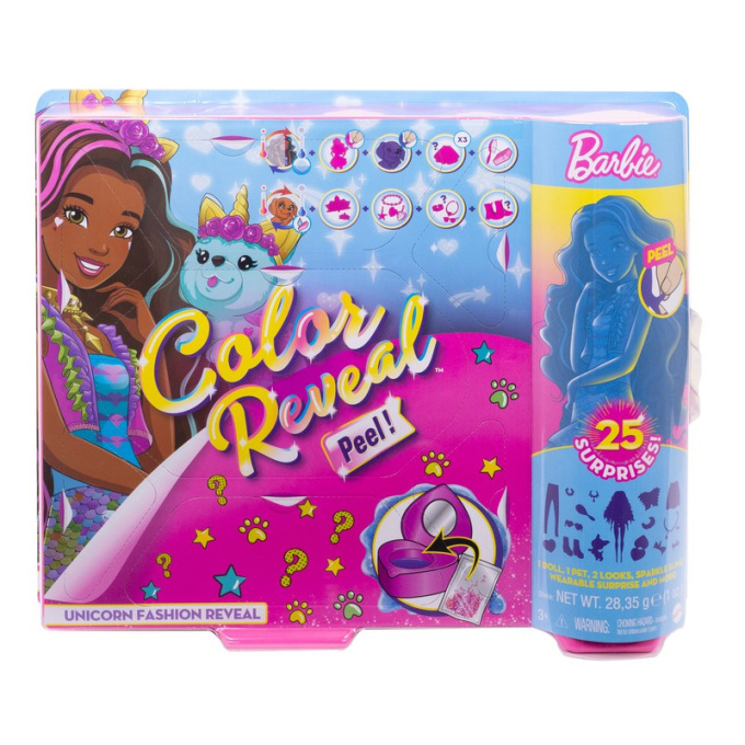 Barbie – Color reveal Bábika Unicorn