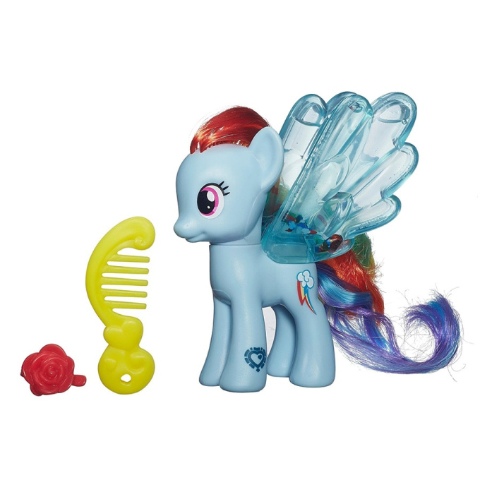 My Little Pony - Průhledný poník s třpytkami a doplňkem Rainbow Dash