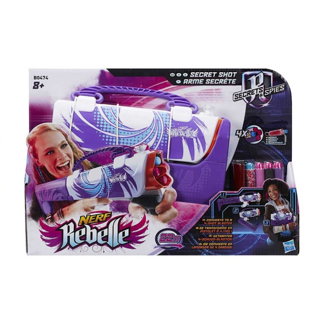 NERF Rebelle - Secret Shot Blaster Růžová