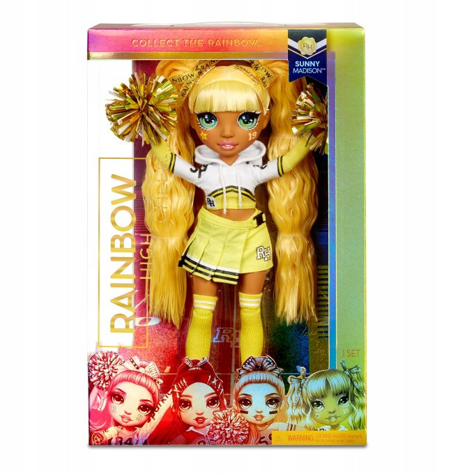 Rainbow High Cheer – Panenka s doplňky Sunny Madison