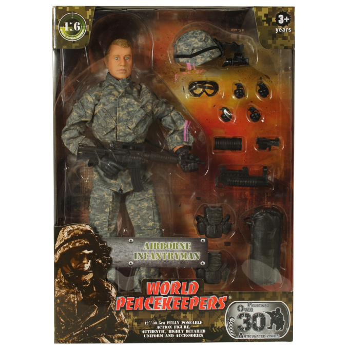 Figurka World Peacekeepers- voják s doplňky S.A.S.