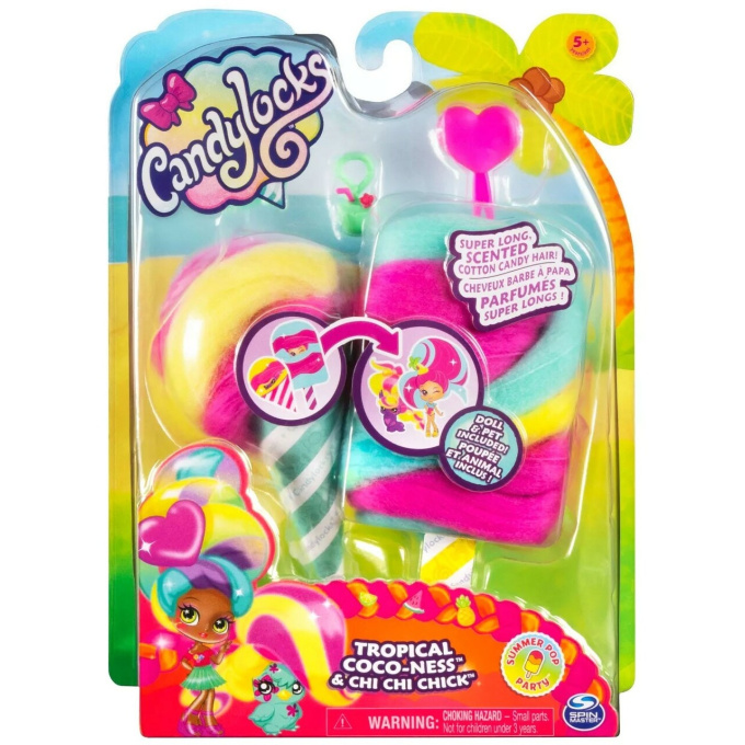 Candylocks – Figurka ve zmrzlině Tropical Coco & Chi Chi Chick