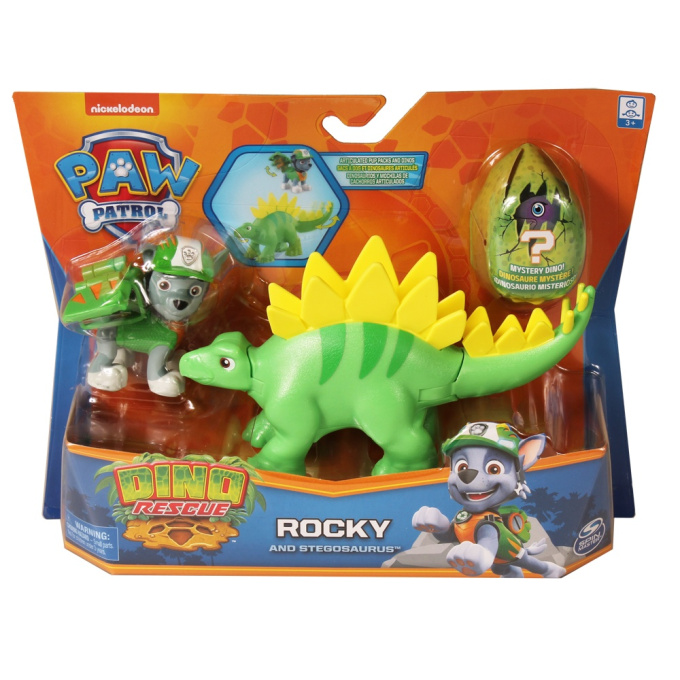 Paw Patrol – Pejsek s dinosaurem Rocky A Stegosaurs