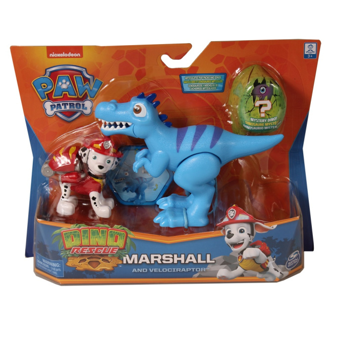 Paw Patrol – Pejsek s dinosaurem Marshall A Velociraptor