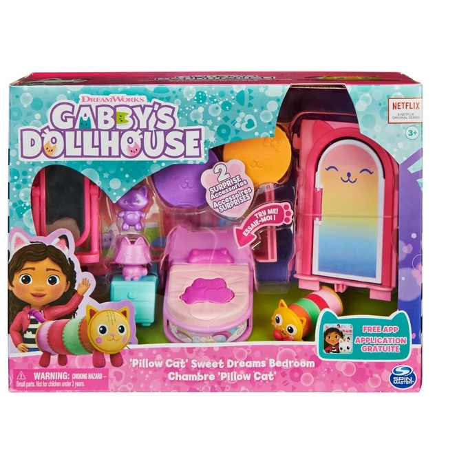 Gabby’s Dollhouse – Souprava nábytku Pillow Cat Sweet & Dream Bedroom