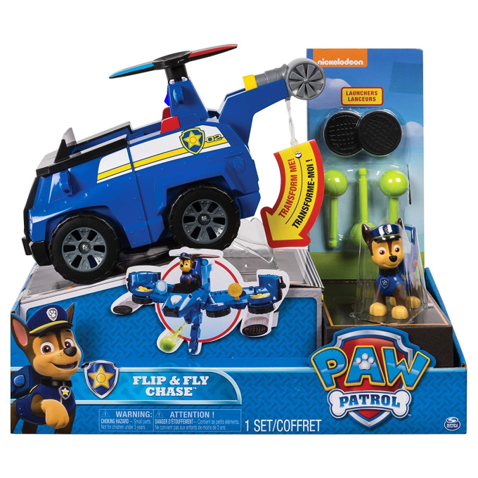 Paw Patrol - Vozidlo s figurkou Chase