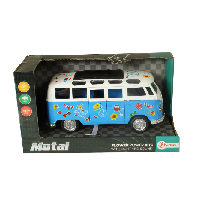 Květinový autobus Modrá