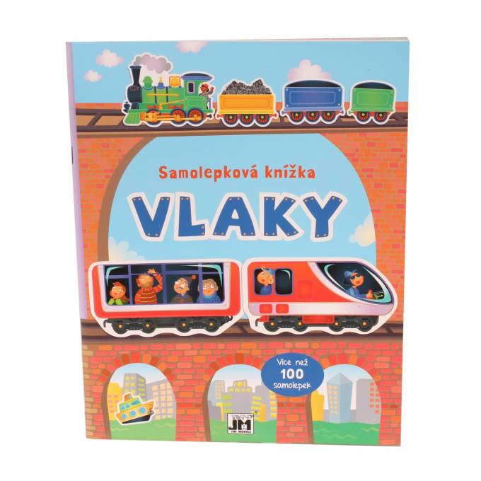 Kniha se samolepkami - Vlaky