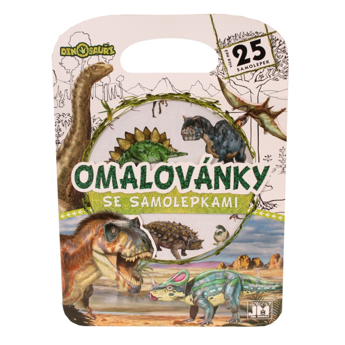 Omalovánky se samolepkami - Dinosauři