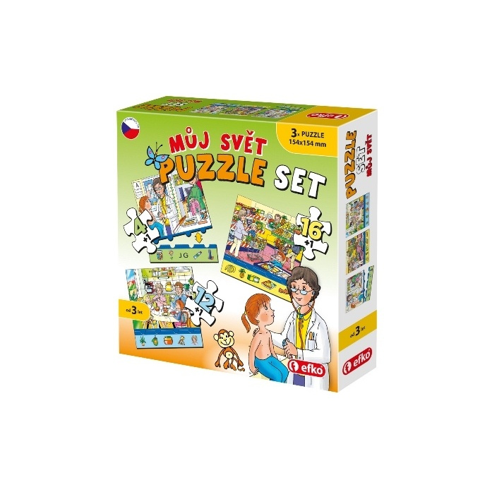 Puzzle 3v1 – Můj svět