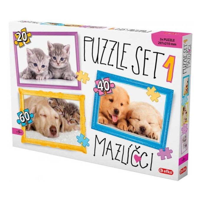 Puzzle 3 v 1 – Mazlíčci