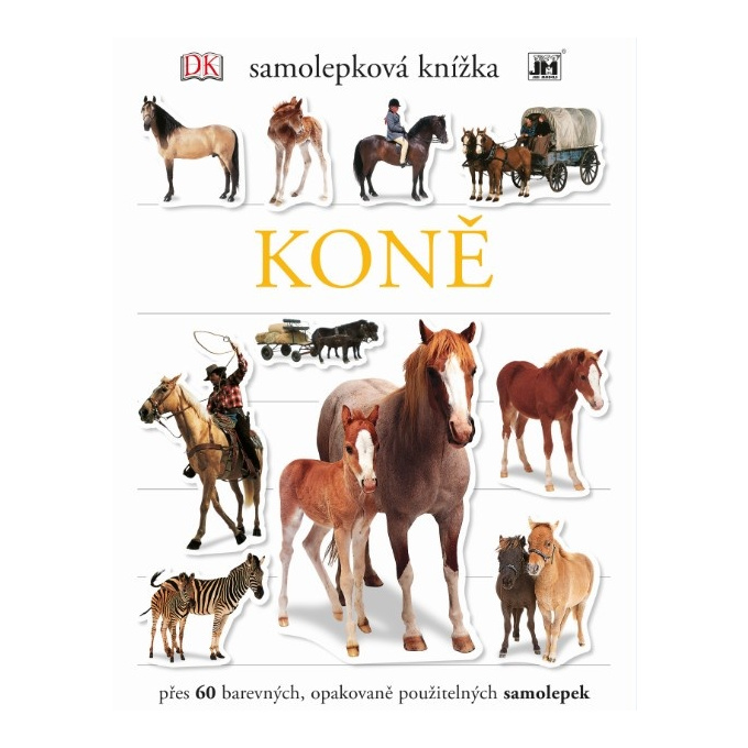 Kniha se samolepkami - Koně