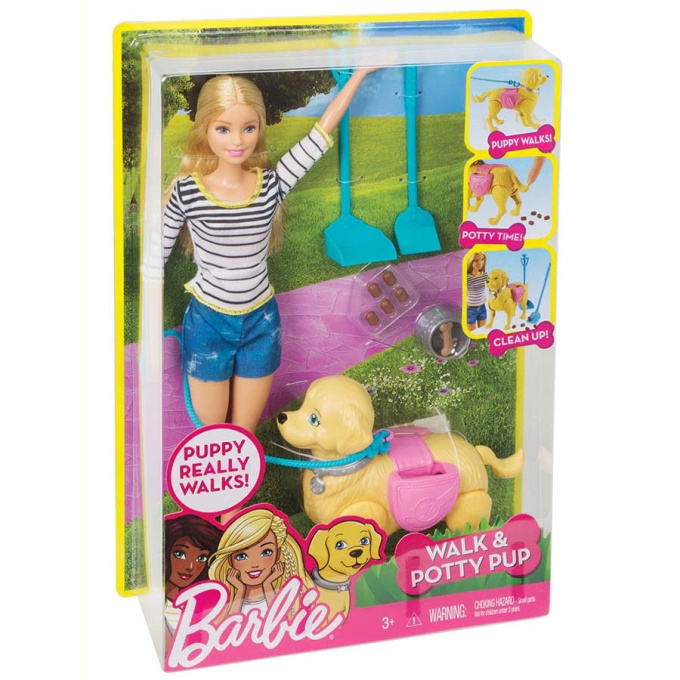 Panenka Barbie s pejskem