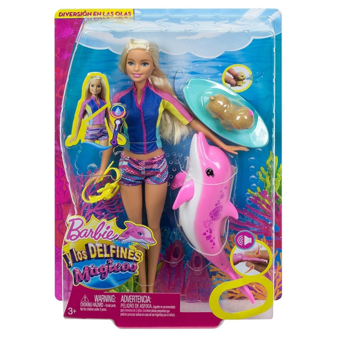 Panenka Barbie s kouzelným delfínem