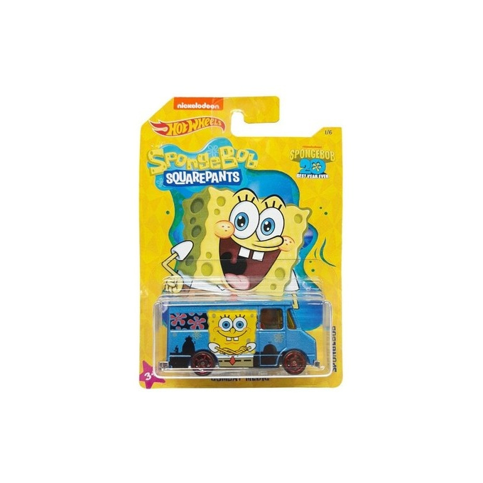 Hot Wheels - Autíčko Sponge Bob