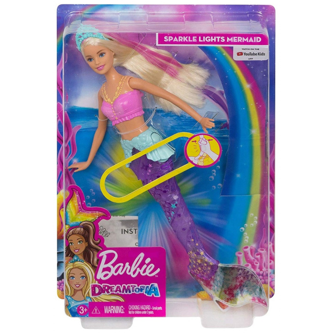 Barbie Dreamtopia - Svítící mořská panna s pohyblivým ocasem