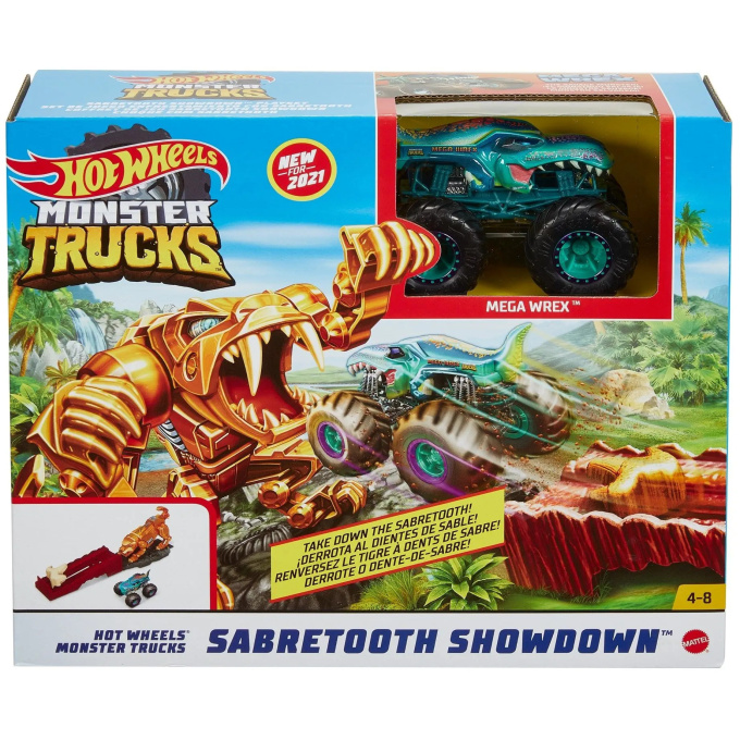 Hot Wheels Monster Trucks- Sabretooth Showdown