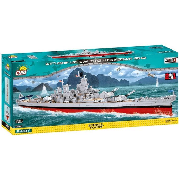 Cobi 4812 – Bitevní loď IOWA BB-61 / MISSOURI BB-63
