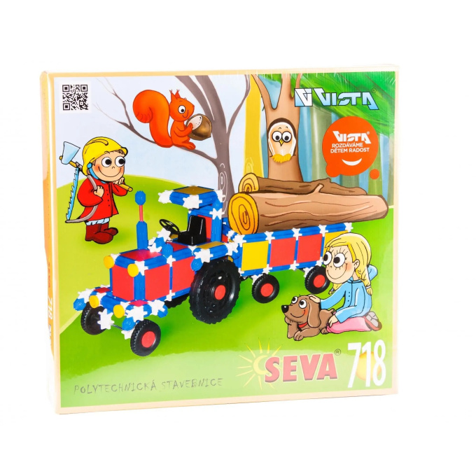 STAVEBNICE SEVA 718 - TRAKTOR S PŘÍVESEM