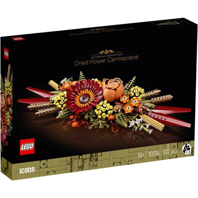 10314 Lego Icons - Dekorace ze sušených květů