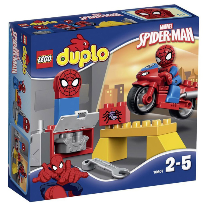 10607 LEGO DUPLO - Spider-manova dílna pro motorku
