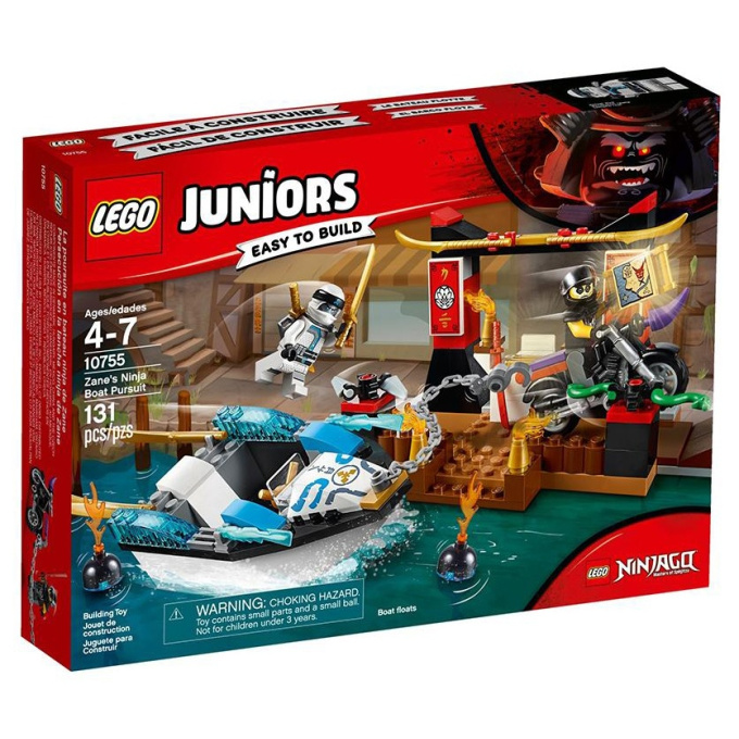 10755 LEGO JUNIORS - Pronásledování v Zaneovém ninja člunu