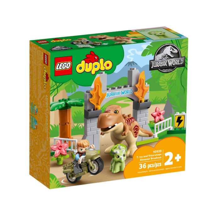 10939 Lego Duplo – T-Rex a Triceratops na útěku