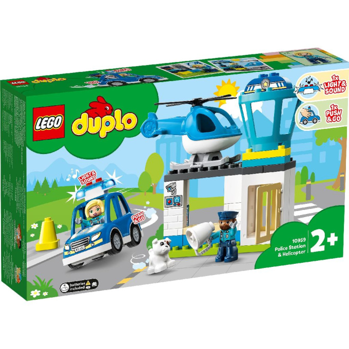 10959 Lego Duplo – Policejní stanice a vrtulník