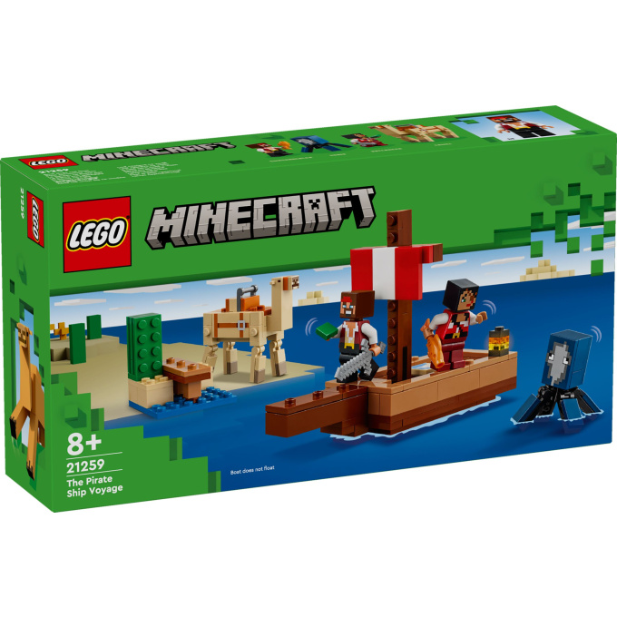 21259 Lego Minecraft – Plavba na pirátské lodi