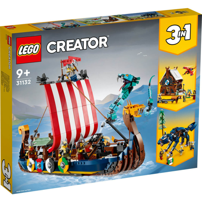 31132 Lego Creator- Vikinská Loď A Mořský Had