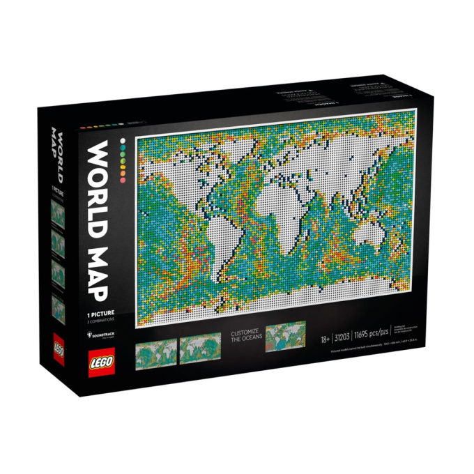 31203 Lego Art- Mapa světa