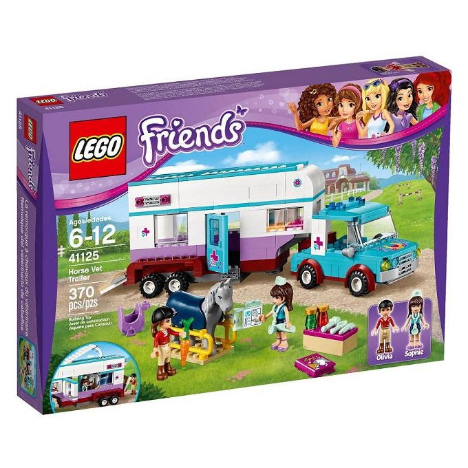 41125 LEGO FRIENDS – Veterinářský přívěs s koněm