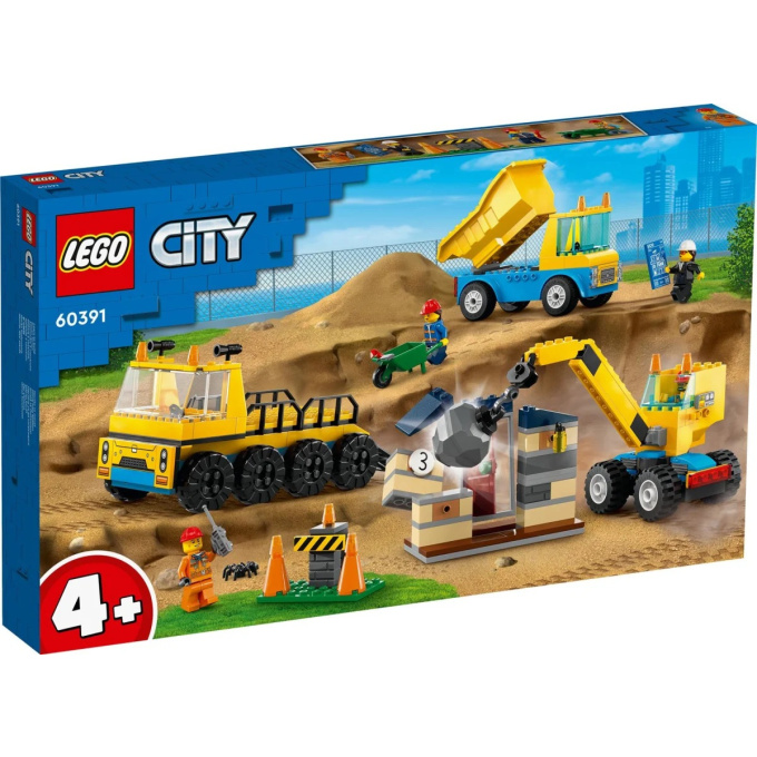 60391 Lego City – Stavební dodávka a demoliční jeřáb
