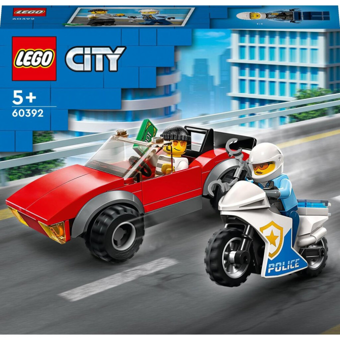 60392 Lego City – Honička auta s policejní motorkou