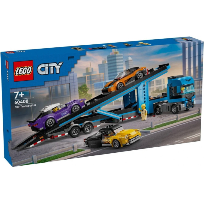 60408 Lego City – Kamion pro přepravu aut se sporťáky
