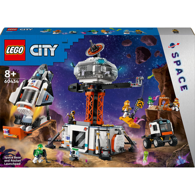60434 Lego City – Vesmírná základna a startovací plošina pro raketu