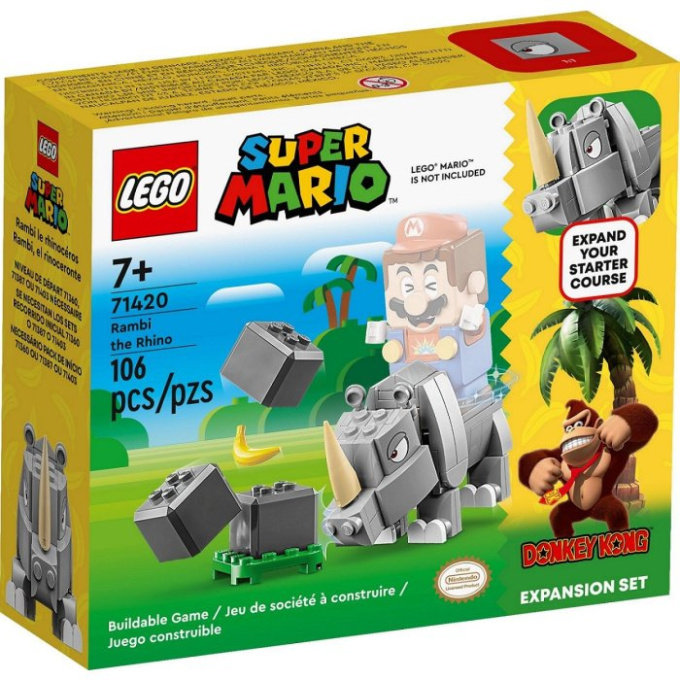 71420 Lego Super Mario – Nosorožec Rambi – rozšiřující set