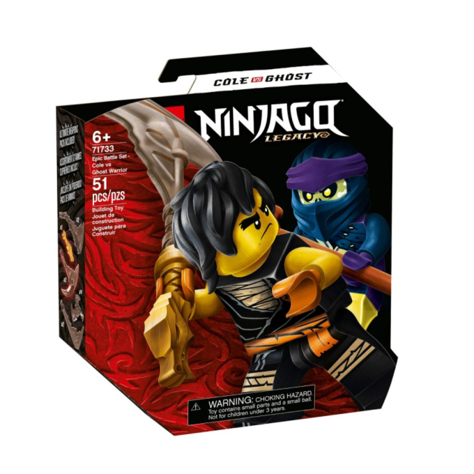 71733 LEGO NINJAGO - Epický souboj – Cole vs. přízračný bojovník