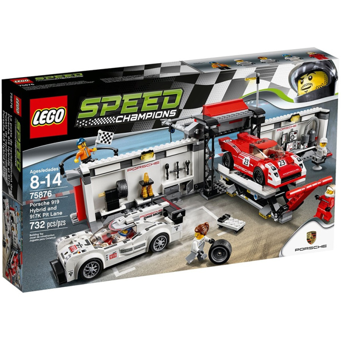 75876 LEGO SPEED CHAMPIONS - Porsche 919 Hybrid & 917K ulička v boxech