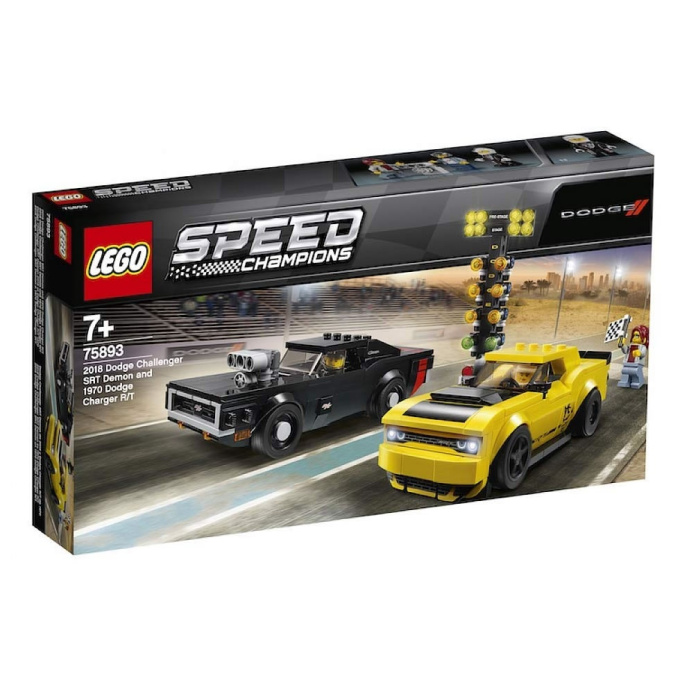 75893 LEGO SPEED CHAMPIONS - 2018 Dodge Challenger SRT Demon a 1970 Dodge Charger R/T